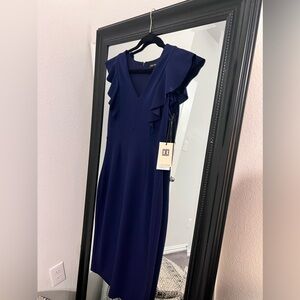 MIDI navy blue dress